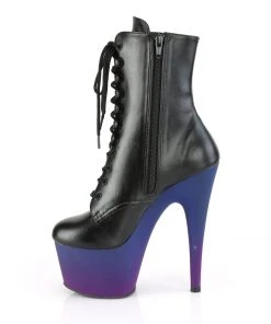 Pleaser ADORE 1020BP Black Blue Boots 9 Pleaser ADORE 1020BP Black Blue Boots