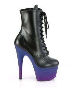 Pleaser ADORE 1020BP Black Blue Boots 11 Pleaser ADORE 1020BP Black Blue Boots