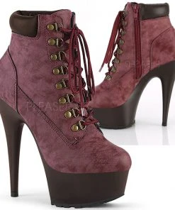 Pleaser DELIGHT 600TL 02 Boots Burgundy