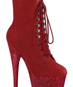 Pleaser ADORE 1020FSMG Red Boots All Footwear