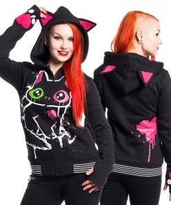 Innocent Clothing Cupcake Cult Kitty Mase Hoodie All Ladies Clothing