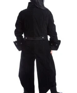 Innocent Clothing Poizen Velvet Pirate Coat Black