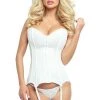 Lingerie Corsets Provocative Corset White 1 Lingerie Corsets Provocative Corset White