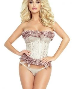 Provocative Corset And String Champagne