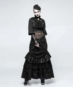 Punk Rave Adora Gothic Choker And Brooch Black Ladies Gothic Clothing