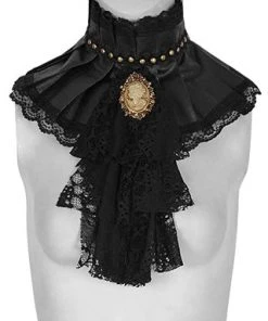 Punk Rave Adora Gothic Choker And Brooch Black Ladies Gothic Clothing