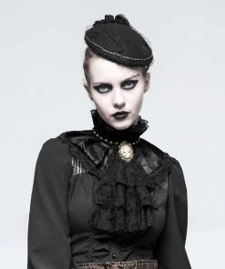 Punk Rave Adora Gothic Choker And Brooch Black Ladies Gothic Clothing