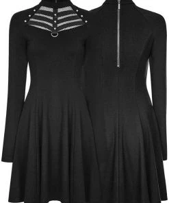 Ladies Gothic Clothing Punk Rave Alienation Dress OQ-366