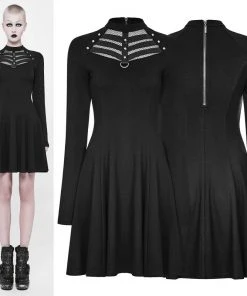 Ladies Gothic Clothing Punk Rave Alienation Dress OQ-366