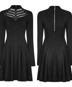 Ladies Gothic Clothing Punk Rave Alienation Dress OQ-366