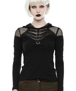 Ladies Gothic Clothing Punk Rave Alienation Top