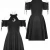 Ladies Gothic Clothing Punk Rave Moon Magic Dress
