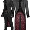 Mens Gothic Clothing Punk Rave Dionysium Tail Coat