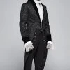 Punk Rave Draconia Rose Tail Coat Black Mens Gothic Clothing