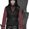 Punk Rave Formal Waistcoat Black Mens Gothic Clothing