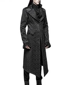 Punk Rave Gothic Jacquard Aristocrat Coat Mens Gothic Clothing