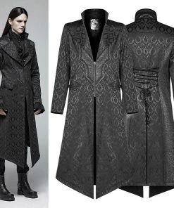 Punk Rave Gothic Jacquard Aristocrat Coat Mens Gothic Clothing