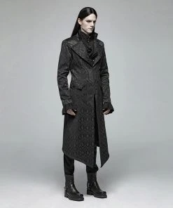 Punk Rave Gothic Jacquard Aristocrat Coat Mens Gothic Clothing