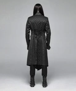 Punk Rave Gothic Jacquard Aristocrat Coat Mens Gothic Clothing