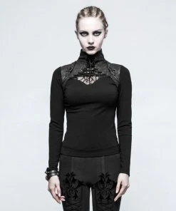 Punk Rave Hera Top Black T-476