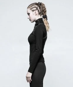 Punk Rave Hera Top Black T-476