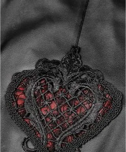 Ladies Gothic Clothing Punk Rave Red Soiree Leggings