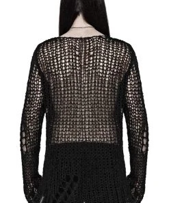 Mens Gothic Clothing Punk Rave Hollowed-Out Sweater