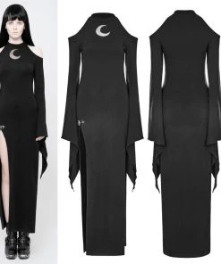 Punk Rave Moon Maxy Dress WQ-367