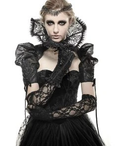 Punk Rave Fortress Collar Sleeve Shrug Top Ladies Gothic Clothing