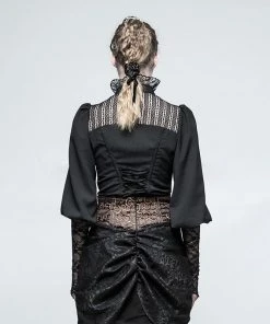 Punk Rave Victorian Gothic Shirt Black