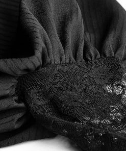 Punk Rave Victorian Gothic Shirt Black