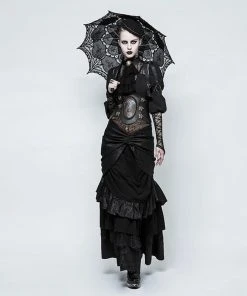 Punk Rave Victorian Gothic Shirt Black