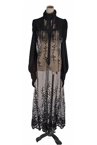 Punk Rave Black Gothic Long Lace Top 5 Punk Rave Black Gothic Long Lace Top