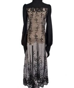 Punk Rave Black Gothic Long Lace Top 17 Punk Rave Black Gothic Long Lace Top