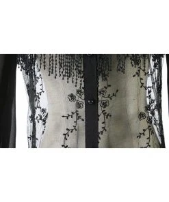 Punk Rave Black Gothic Long Lace Top 19 Punk Rave Black Gothic Long Lace Top