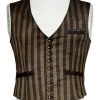 Punk Rave Steampunk Striped Waistcoat