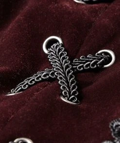 Ladies Gothic Clothing Punk Rave Red Vampire Queen Coat