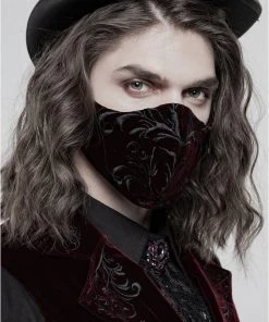 Punk Rave Hamlet Face Mask Red