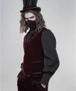 Punk Rave Hamlet Face Mask Red