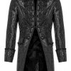 Mens Gothic Clothing Punk Rave Obsidian Jacket