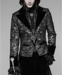 Punk Rave Vampyria Brooch Black Steampunk Jewellery