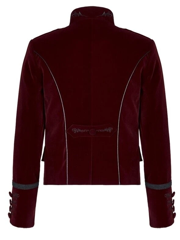 Punk Rave Hamlet Red Jacket Mens Gothic Clothing 9 Punk Rave Hamlet Red Jacket Mens Gothic Clothing