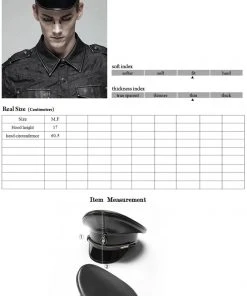 Punk Rave Gothic Militia Hat 33 Punk Rave Gothic Militia Hat