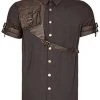 Mens Steampunk Clothing Punk Rave Steampunk Aviator Shirt