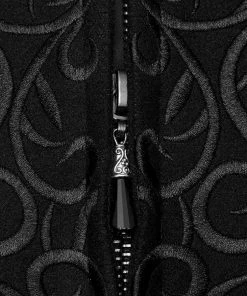 Ladies Gothic Clothing Punk Rave Maelyss Coat Black