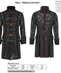 Mens Gothic Clothing Punk Rave Illuminati Jacket