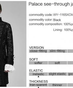 Mens Gothic Clothing Punk Rave Illuminati Jacket