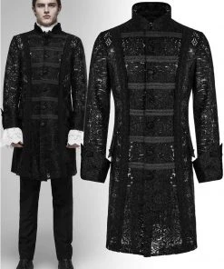 Mens Gothic Clothing Punk Rave Illuminati Jacket