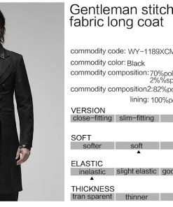 Mens Gothic Clothing Punk Rave Montresor Jacket