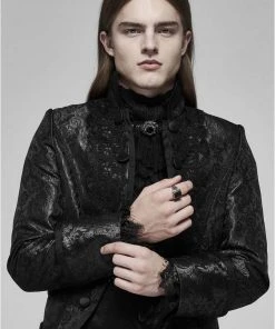 Mens Gothic Clothing Punk Rave Obsidian Jacket